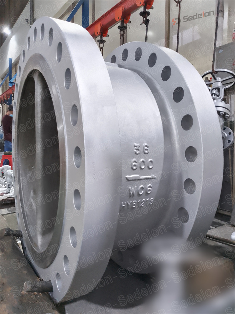 Sedelon Large size dual plate check valve