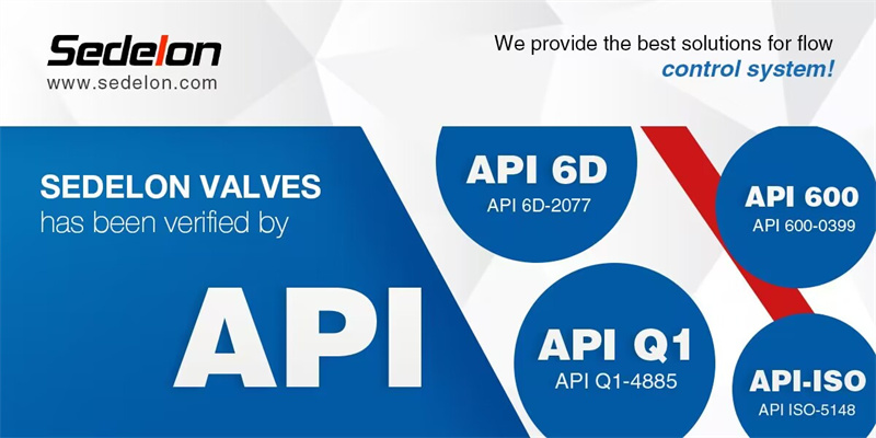 Sedelon Valve- API Certificates